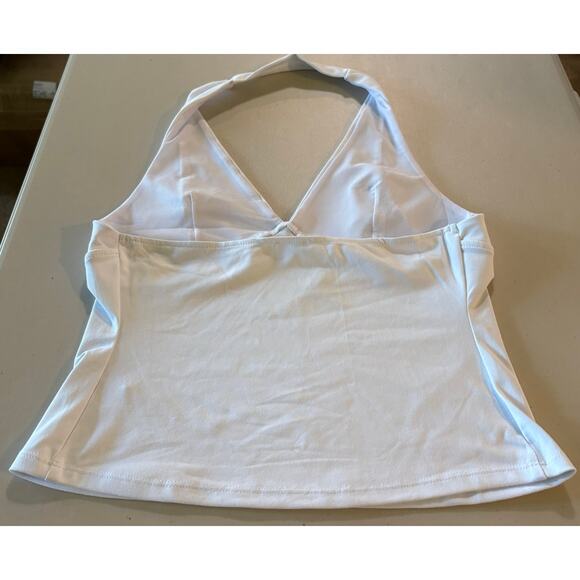 Free People NWT White Still Here Sleeveless Cami Halter Top Size M - Picture 3 of 7